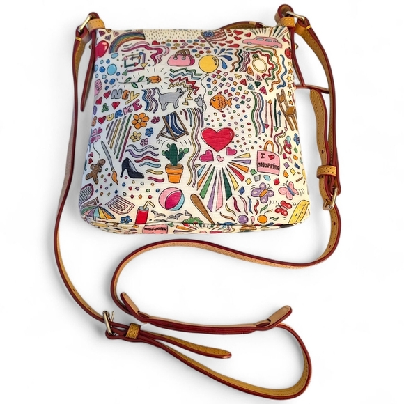 Dooney & Bourke Artist Series Doodle Crossbody Bag - Picture 3 of 15